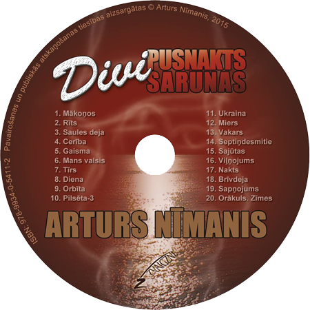Kompaktdisks Divi. Pusnakts sarunas CD Divi. PS